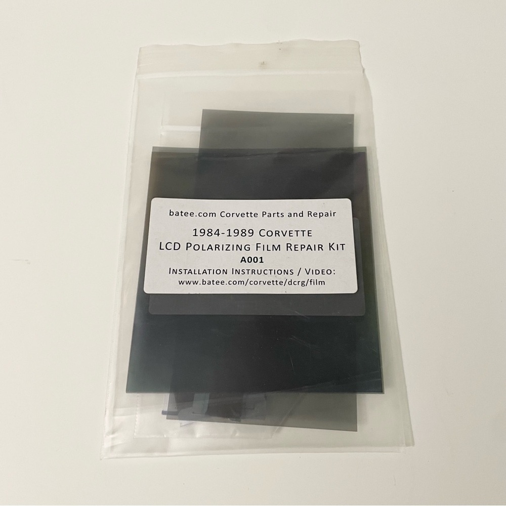 1984-1989 Corvette LCD Polarizing Film Restoration Kit